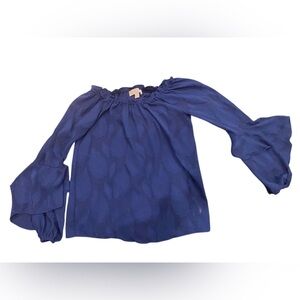 Michael Kors off the shoulder Blue Blouse